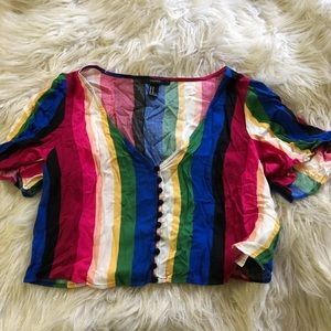 Colorful crop top